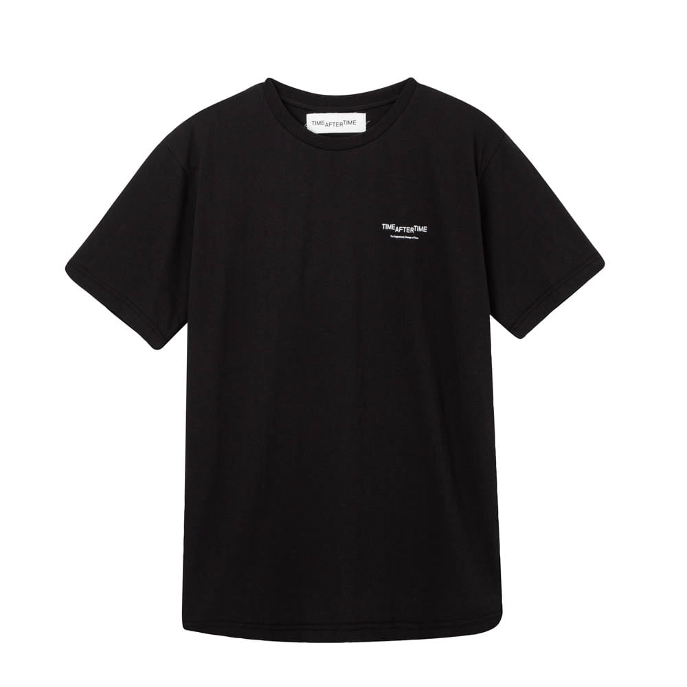 [basic] tat logo t-shirts (black)